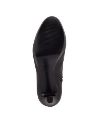 NINE WEST Womens Black 1" Platform Goring Padded Gotcha Round Toe Stiletto Zip-Up Heeled Boots M