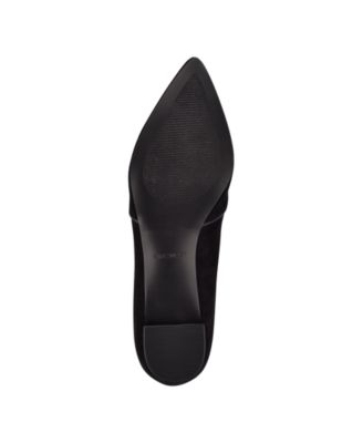 NINE WEST Womens Black Chain Accent Cushioned Area Pointed Toe Slip On Flats Shoes M