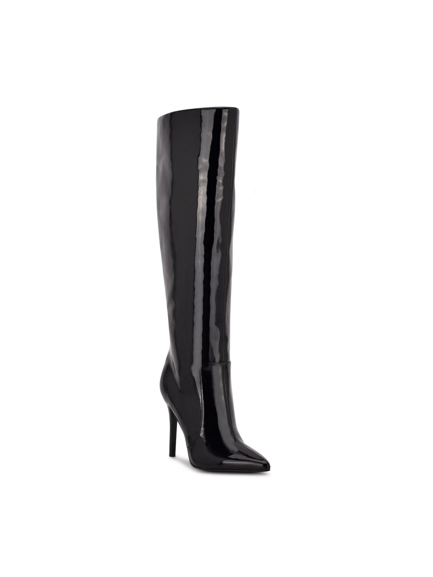 NINE WEST Womens Black Padded Taler Pointy Toe Stiletto Zip-Up Dress Boots 8 M