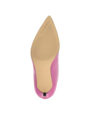 GUESS Womens Pink Animal Print Padded Dayton Pointy Toe Stiletto Dress Heeled Boots M