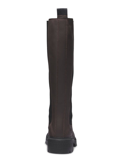 TIMBERLAND Womens Brown Goring Cortina Round Toe Block Heel Riding Boot 7 M