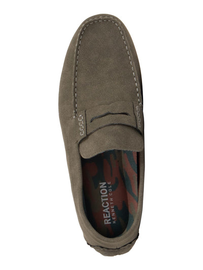REACTION KENNETH COLE Womens Green Penny Keeper Cushioned Dawson Round Toe Slip On Loafers Shoes 11 M