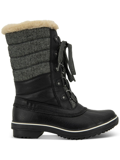 JBU BY JAMBU Womens Black Water Resistant Quilted Siberia Round Toe Lace-Up Winter 9 M