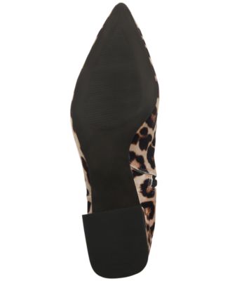 STEVE MADDEN Womens Beige Animal Print Comfort Faris Pointed Toe Sculpted Heel Zip-Up Booties M
