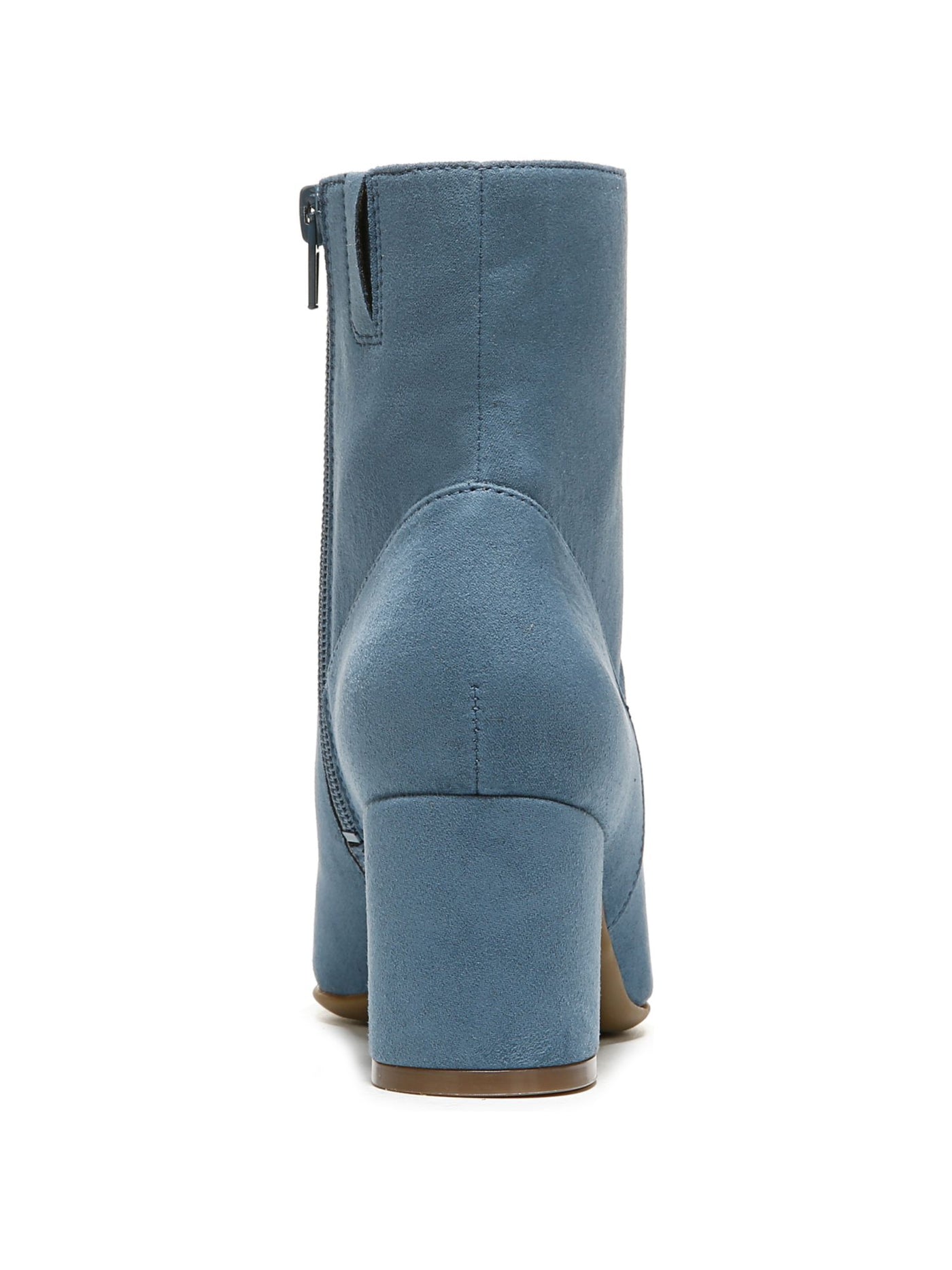 NATURALIZER Womens Blue Padded Wrenley Square Toe Block Heel Zip-Up Dress Booties 10 W