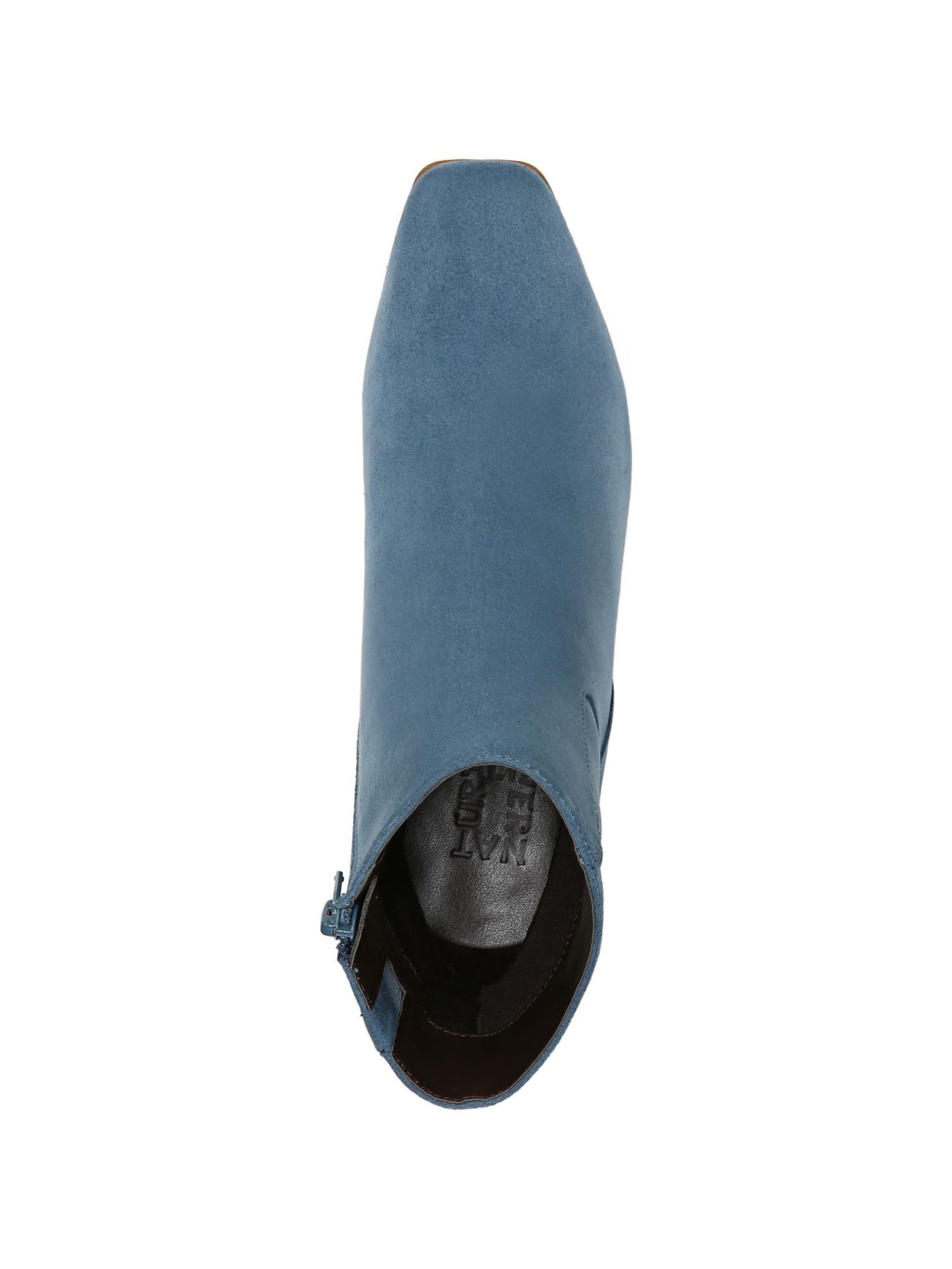NATURALIZER Womens Blue Padded Wrenley Square Toe Block Heel Zip-Up Dress Booties 10 W