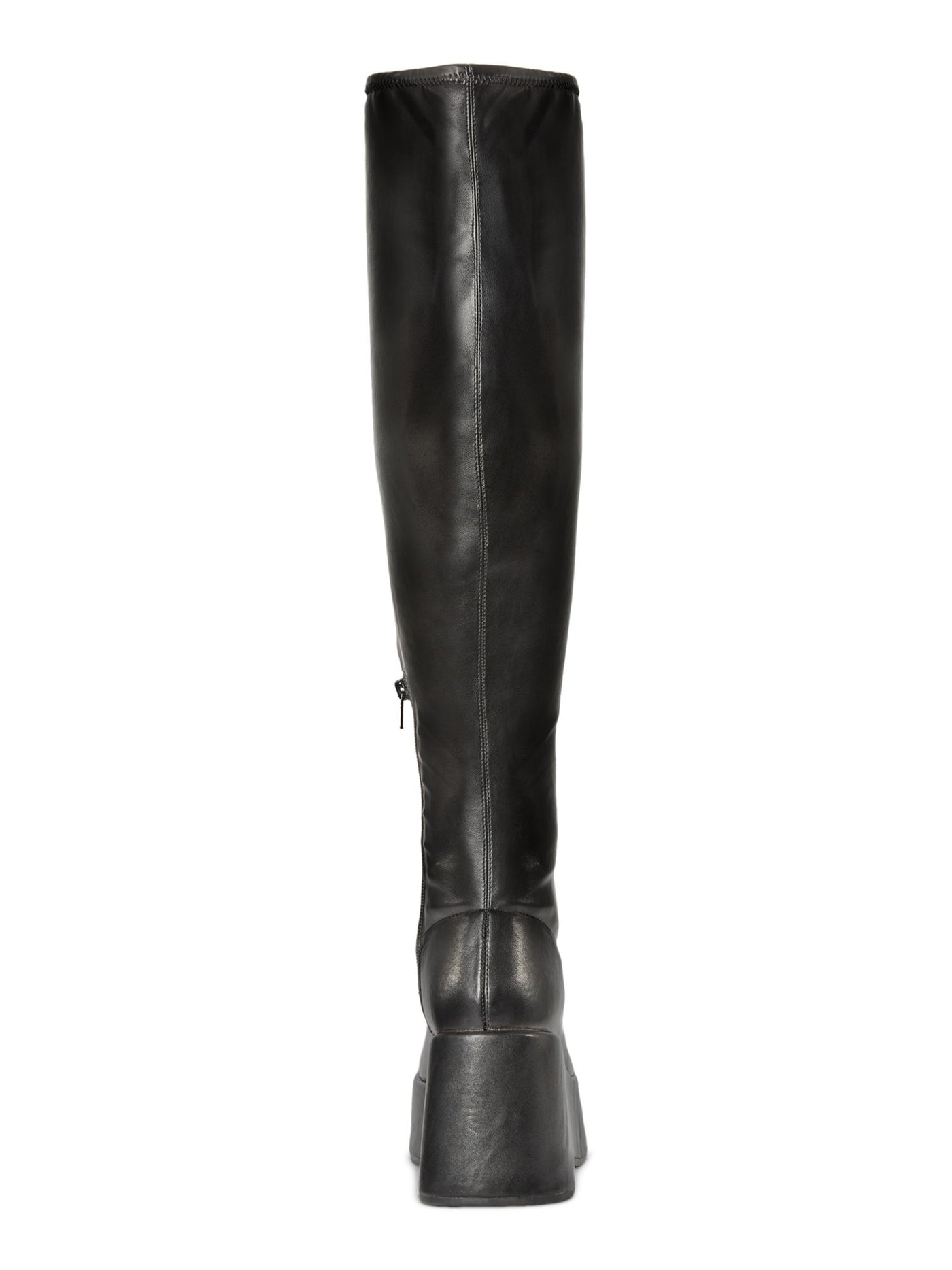 WILD PAIR Womens Black 2" Platform Padded Enchantt Round Toe Wedge Zip-Up Dress Boots Shoes 9.5 M