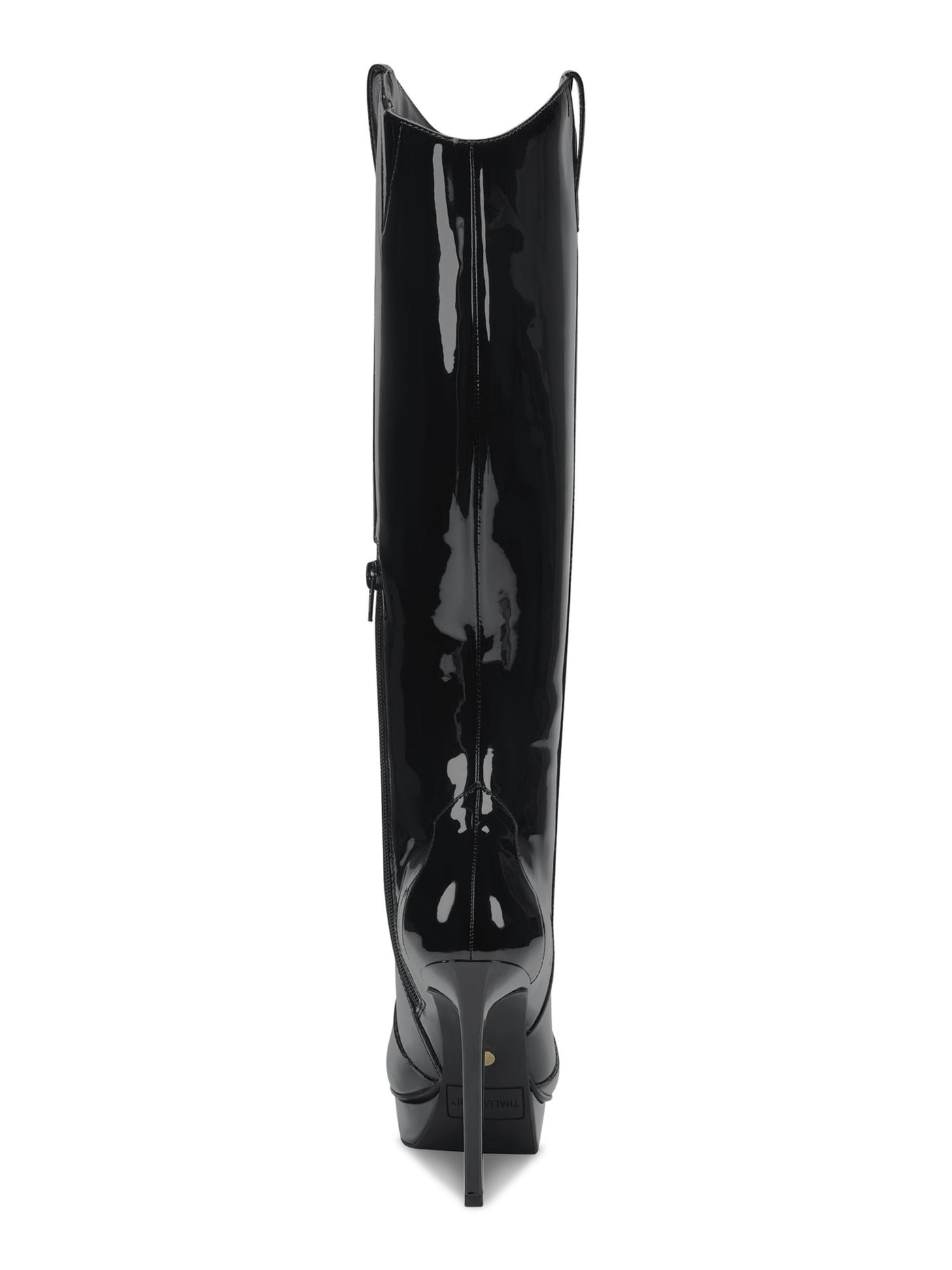 THALIA SODI Womens Black 3/4 Platform Comfort Trixi Pointy Toe Stiletto Zip-Up Dress Boots 6 M