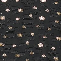 DKNY Womens Black Pleated Lined Sheer Tie Pullover Polka Dot Long Sleeve Split Above The Knee Shift Dress