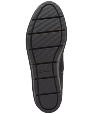 COLLECTION BY CLARKS Womens Black Goring Cushioned Airabell Round Toe Wedge Zip-Up Leather Chelsea M