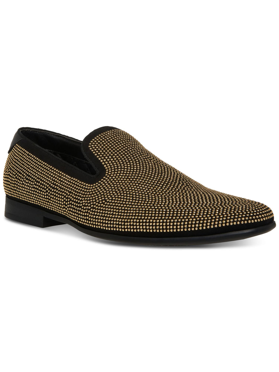 Steve Madden Mens Gold Studded Mezmoryz Almond Toe Slip On Slippers Shoes 9 M
