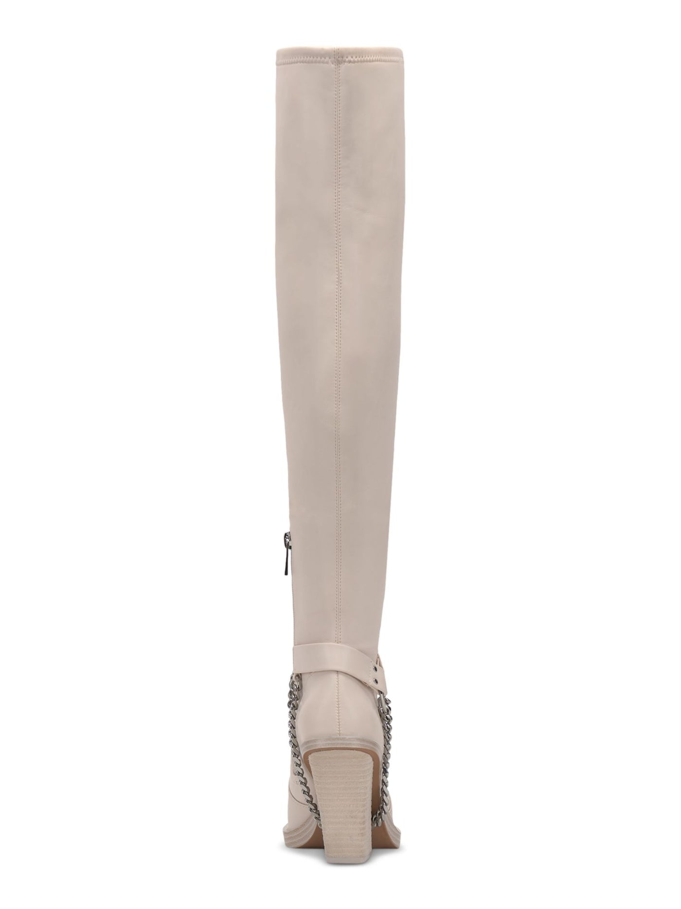 JESSICA SIMPSON Womens Beige Comfort Langer Pointed Toe Block Heel Dress Boots 8 M