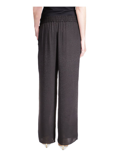 MICHAEL MICHAEL KORS Womens Black Pocketed Drawstring Waist Wide Leg High Waist Pants P\M