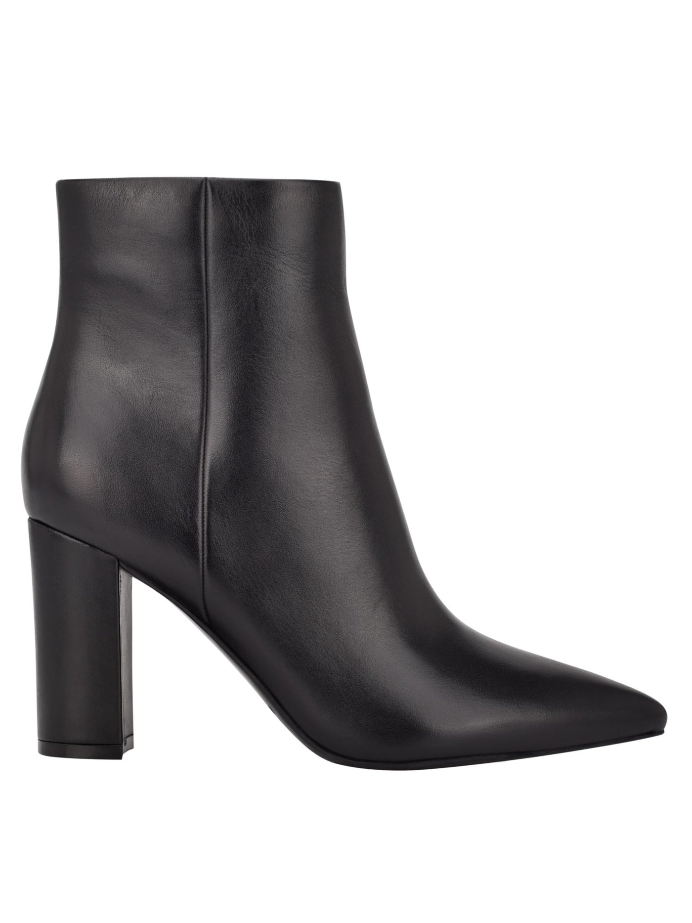 MARC FISHER Womens Black Goring Padded Granita Pointy Toe Block Heel Zip-Up Booties 7 M