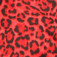 MICHAEL MICHAEL KORS Womens Red Unlined Cut Out Asymmetrical Hem Keyhole Back Animal Print Short Sleeve Round Neck Peplum Top