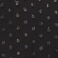MSK WOMEN Womens Black Textured Lined Smocked Waist Tiered Blouson Sleeve V Neck Midi Wear To Work Fit + Flare Dress