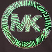 MICHAEL MICHAEL KORS Womens Black Logo Graphic Short Sleeve Crew Neck T-Shirt
