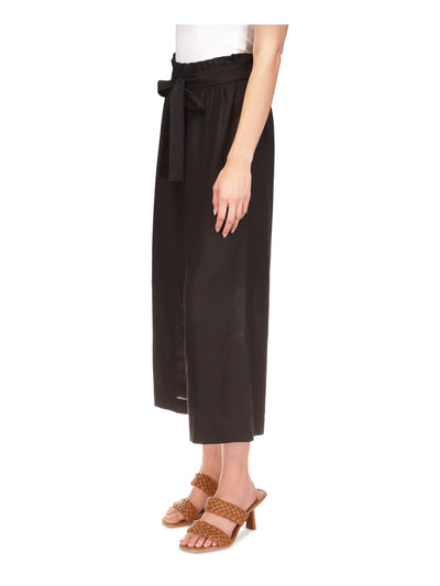MICHAEL MICHAEL KORS Womens Pocketed Paperbag Waist Cropped Wide Leg Pants