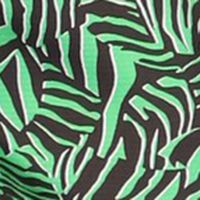 MICHAEL MICHAEL KORS Womens Green Zippered Ruffled Flutter Sleeve V Neck Blouse