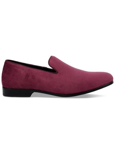 ALFANI Mens Burgundy Padded Zion Round Toe Slip On Loafers Shoes 7.5 M