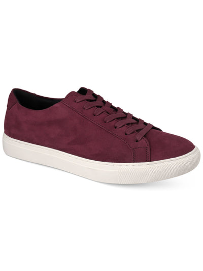 ALFANI Mens Burgundy Comfort Grayson Round Toe Platform Lace-Up Athletic Sneakers Shoes 11.5 M