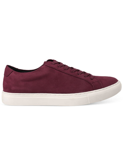 ALFANI Mens Burgundy Comfort Grayson Round Toe Platform Lace-Up Athletic Sneakers Shoes 10.5 M