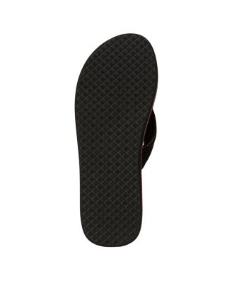 LEVI'S Mens Black Etna Open Toe Slip On Flip Flop Sandal M