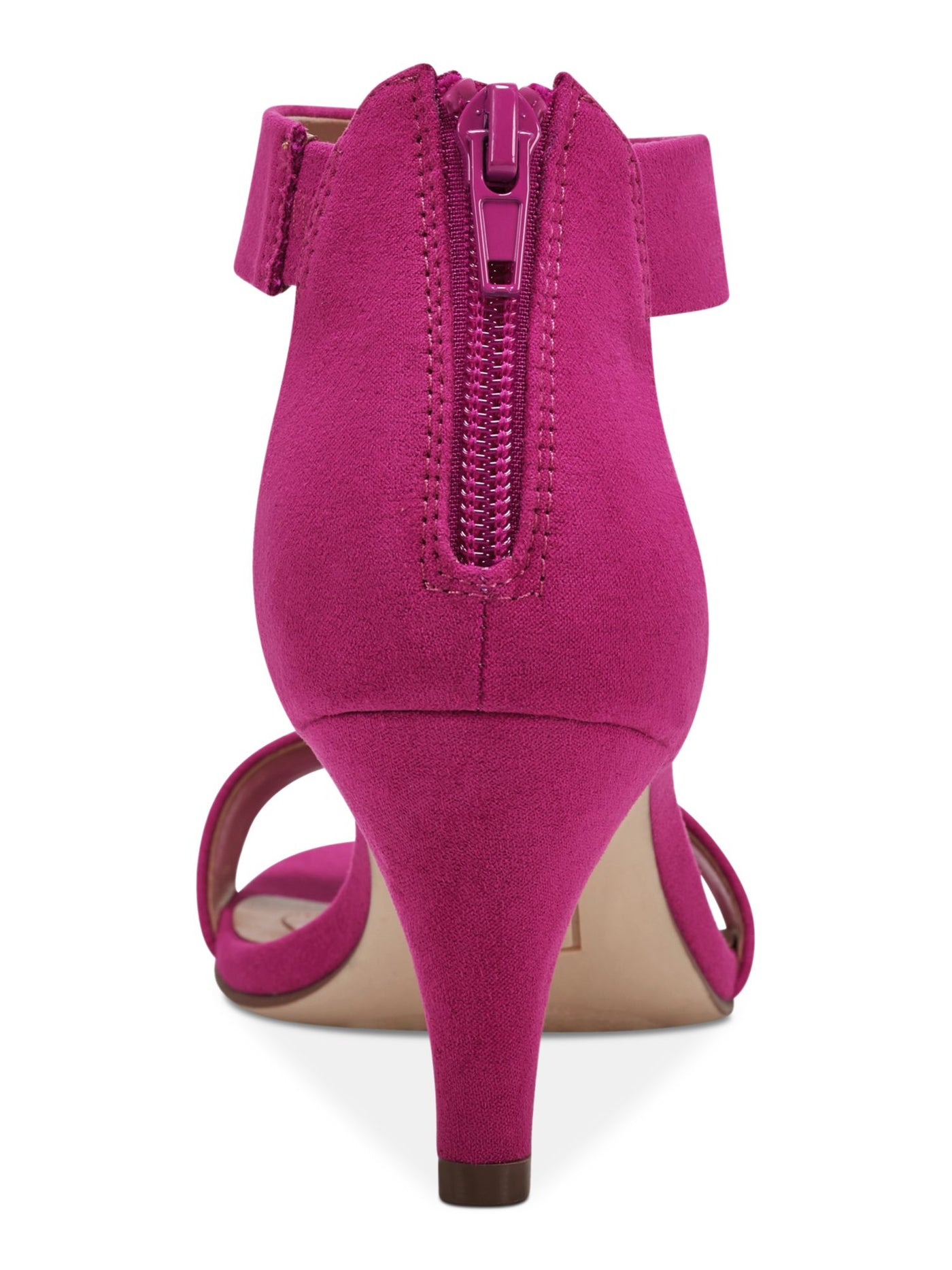 STYLE & COMPANY Womens Pink Padded Ankle Strap Goring Paycee Almond Toe Kitten Heel Zip-Up Dress Heeled Sandal 5 M