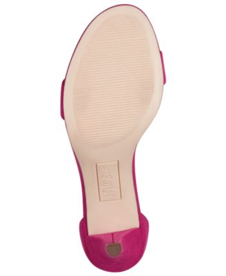 STYLE & COMPANY Womens Pink Padded Ankle Strap Goring Paycee Almond Toe Kitten Heel Zip-Up Dress Heeled M