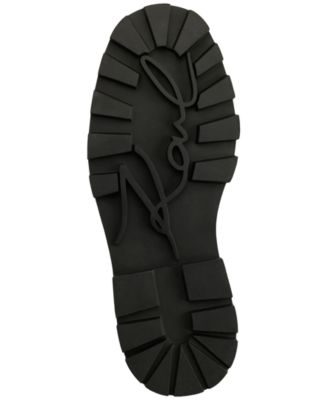 KARL LAGERFELD PARIS Womens Black Goring Cushioned Mayde Round Toe Block Heel Leather Chelsea