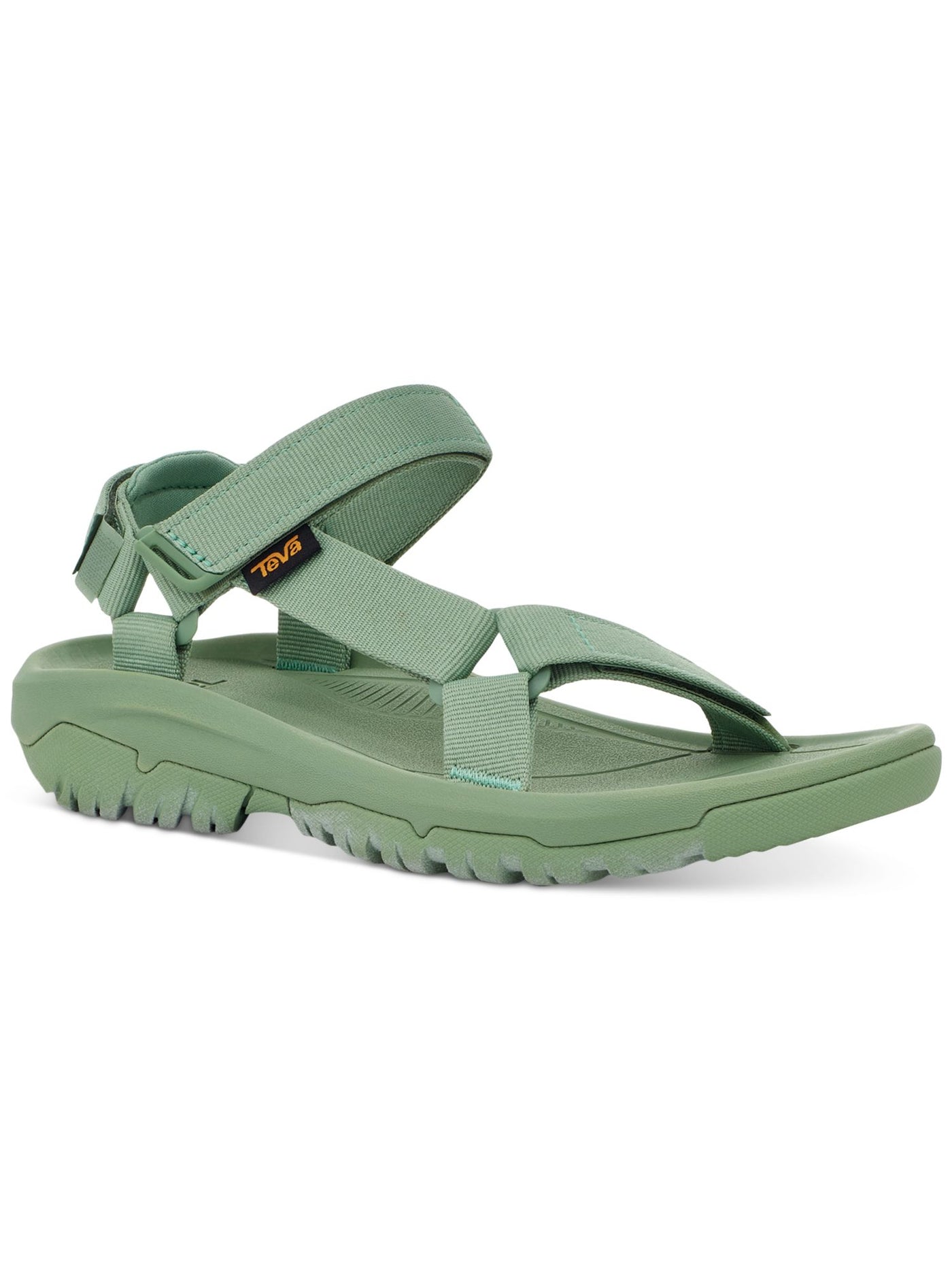 TEVA Womens Green Quick Dry Ankle Strap Padded Hurricane Xlt2 Round Toe Slingback Sandal 6