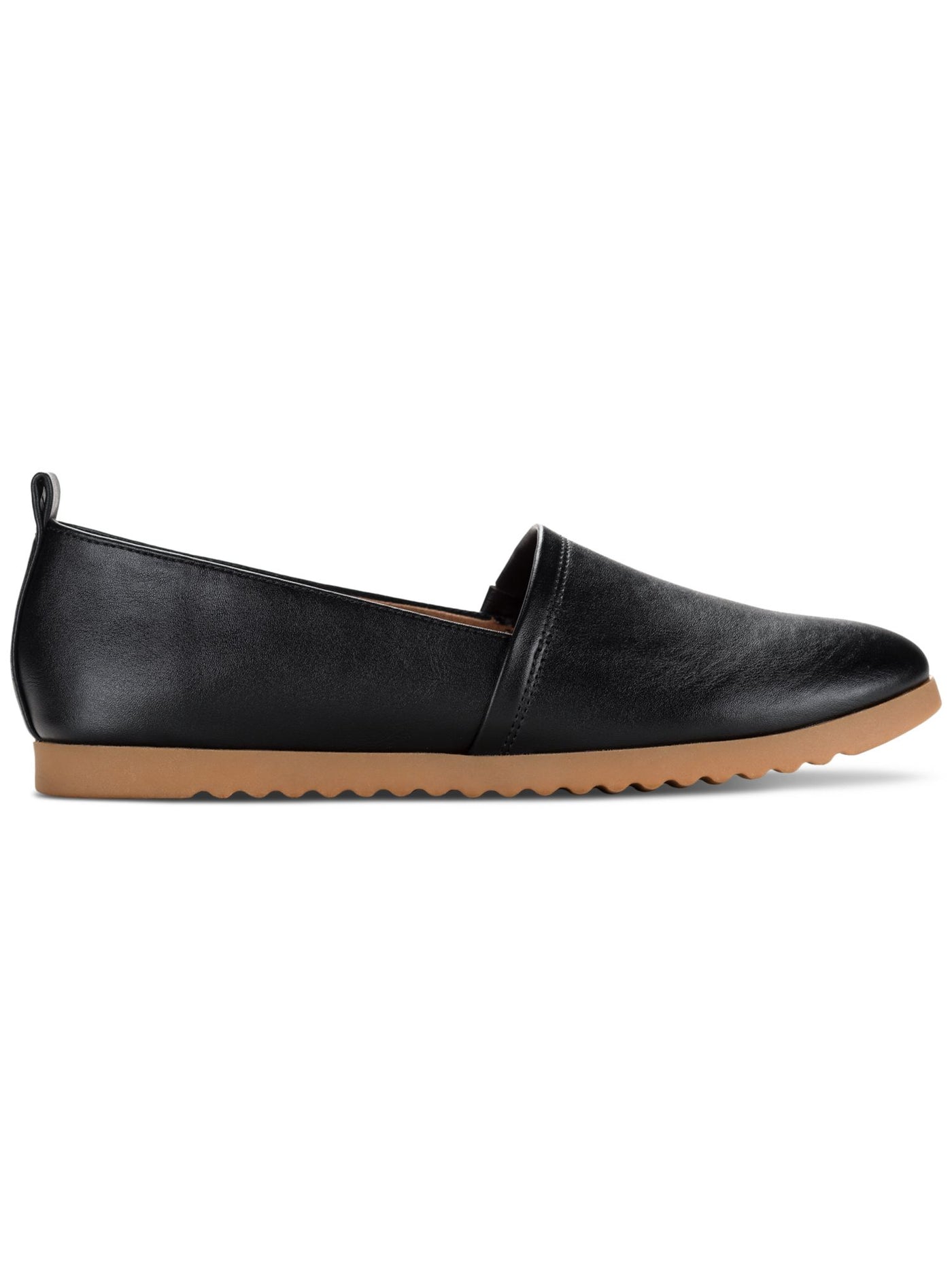 STYLE & COMPANY Womens Black Heel Pull-Tab Goring Cushioned Nolaa Round Toe Slip On Loafers Shoes 8 M