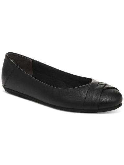 STYLE & COMPANY Womens Black Crisscross Accent Cushioned Sennette Round Toe Slip On Ballet Flats 6 M