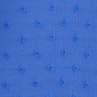 VINCE CAMUTO Womens Blue Smocked Lined Sheer Darted Long Sleeve V Neck Blouse