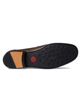 MARC JOSEPH NEW YORK Mens Brown Padded Lexington Round Toe Block Heel Slip On Leather Dress Loafers Shoes