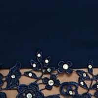 CITY STUDIO Womens Navy Zippered Asymmetric Hi-lo Hem Spaghetti Strap Sweetheart Neckline Midi Party Fit + Flare Dress