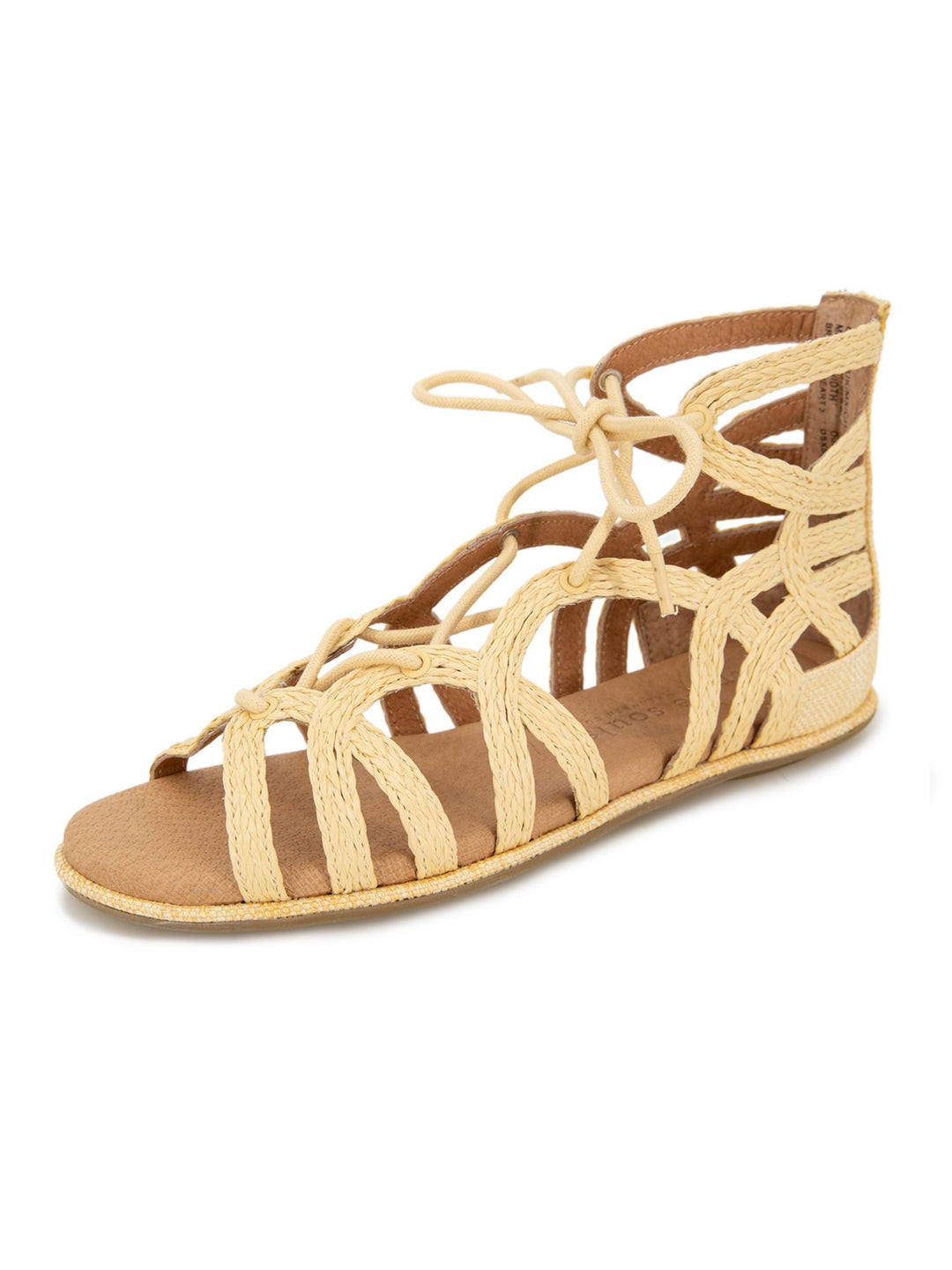 GENTLE SOULS KENNETH COLE Womens Beige Woven Padded Break My Heart