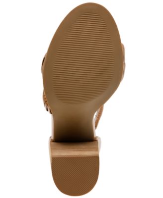 DOLCE VITA Womens Brown Padded Goring Bleeker Round Toe Block Heel Zip-Up Heeled M