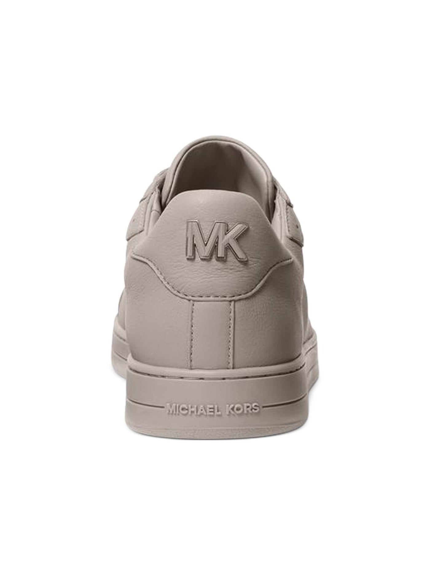 MICHAEL KORS Mens Gray Logos At Tongue, Heel And Under Lace Guard Comfort Padded Keating Round Toe Lace-Up Leather Sneakers Shoes 10.5 M