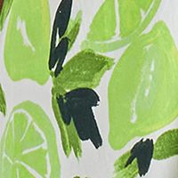 STEVE MADDEN Womens Green Cut Out Pleated Elastic Back Waist Tiered Printed Cap Sleeve V Neck Midi Fit + Flare Dress