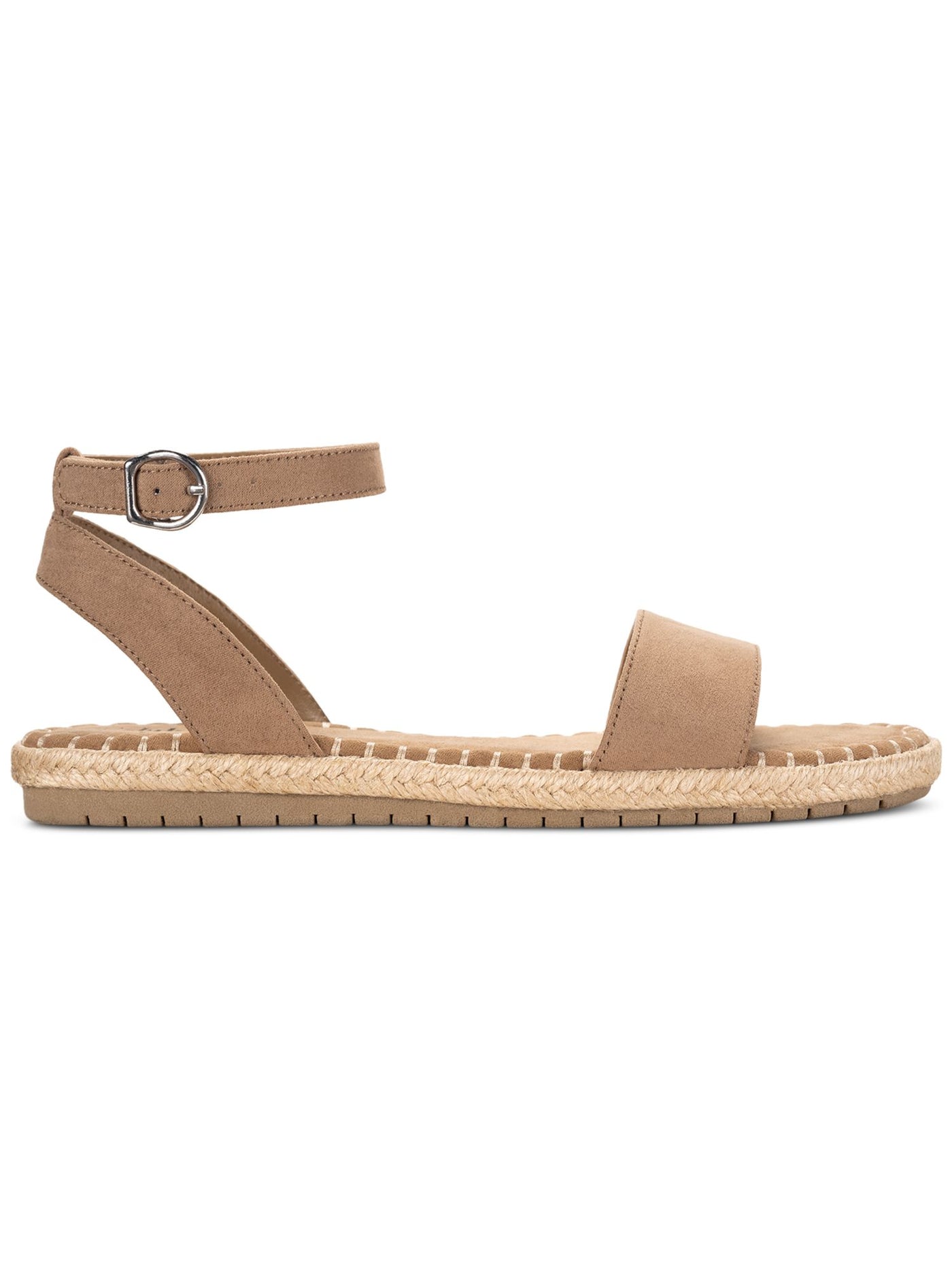 STYLE & COMPANY Womens Beige Padded Ankle Strap Peggyy Round Toe Espadrille Shoes 11 M