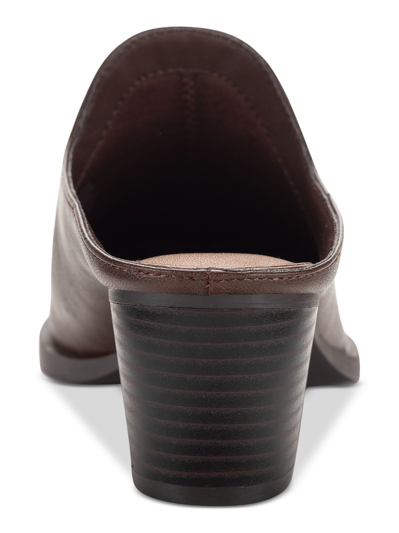 STYLE & COMPANY Womens Brown Padded Rubinn Almond Toe Block Heel Slip On Heeled Mules Shoes 7 M