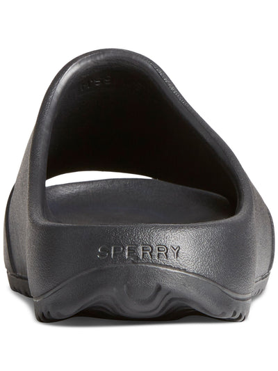 SPERRY Mens Black Padded Float Round Toe Slip On Slide Sandals Shoes 10 M