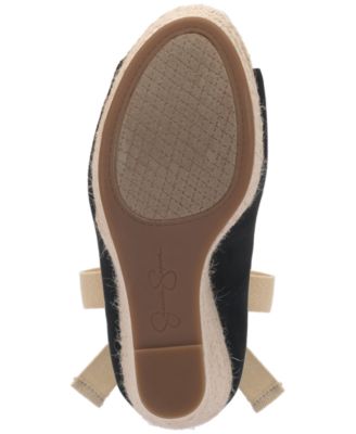 JESSICA SIMPSON Womens Black Ankle Wrap 1" Platform Padded Zavida Peep Toe Wedge Lace-Up Espadrille Shoes M