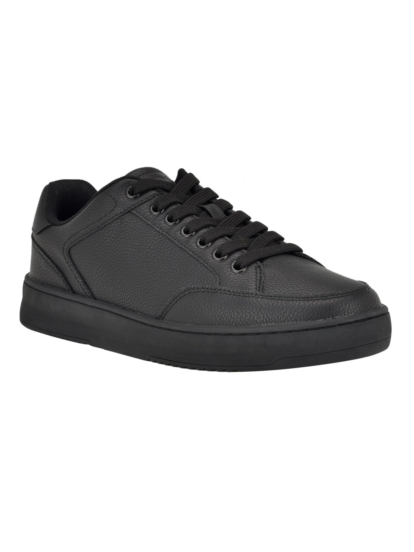 CALVIN KLEIN Mens Black Padded Lalit Round Toe Lace-Up Sneakers Shoes 10