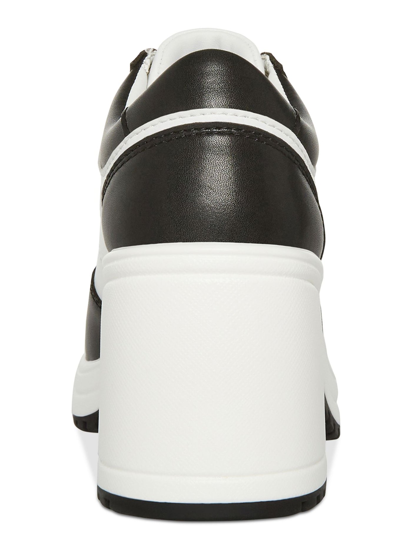 MADDEN GIRL Womens Black Color Block Padded Treaded Perforated Lug Sole Vida Round Toe Lace-Up Shootie 7.5