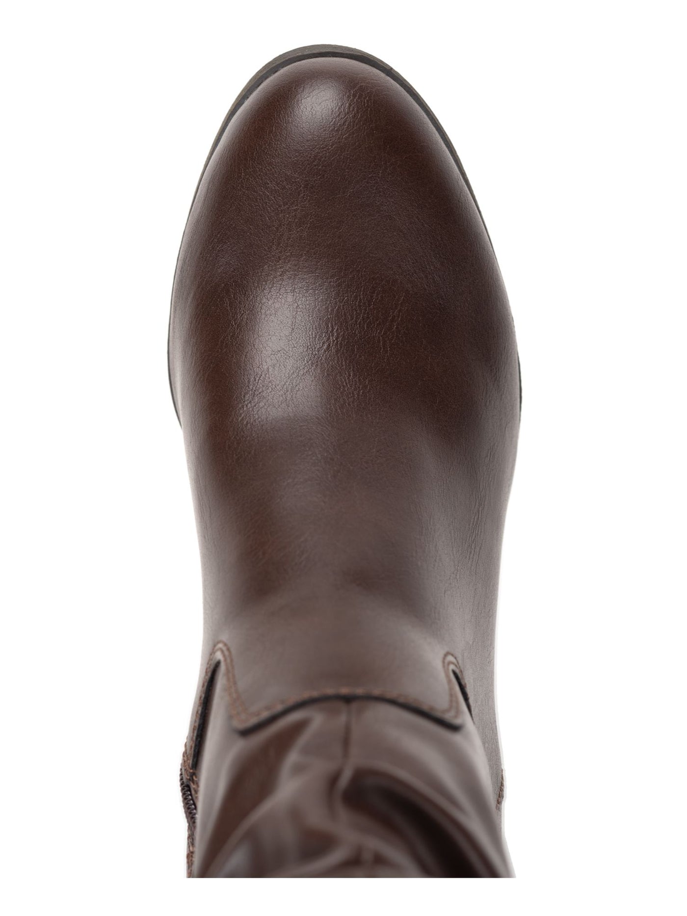 STYLE & COMPANY Womens Brown Saraa Round Toe Block Heel Zip-Up Slouch Boot 9.5