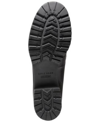 COLE HAAN Womens Black Penny Keeper Cushioned Camea Almond Toe Block Heel Slip On Leather Loafers Shoes B