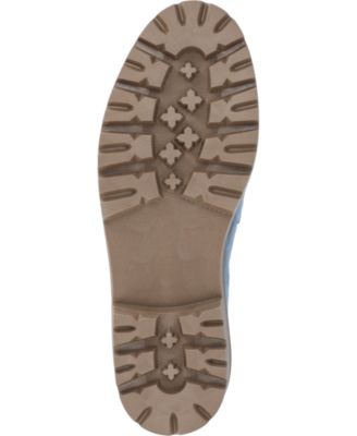 JOURNEE COLLECTION Womens Beige Hardware Accent Lug Sole Padded Jessamey Round Toe Block Heel Slip On Loafers Shoes