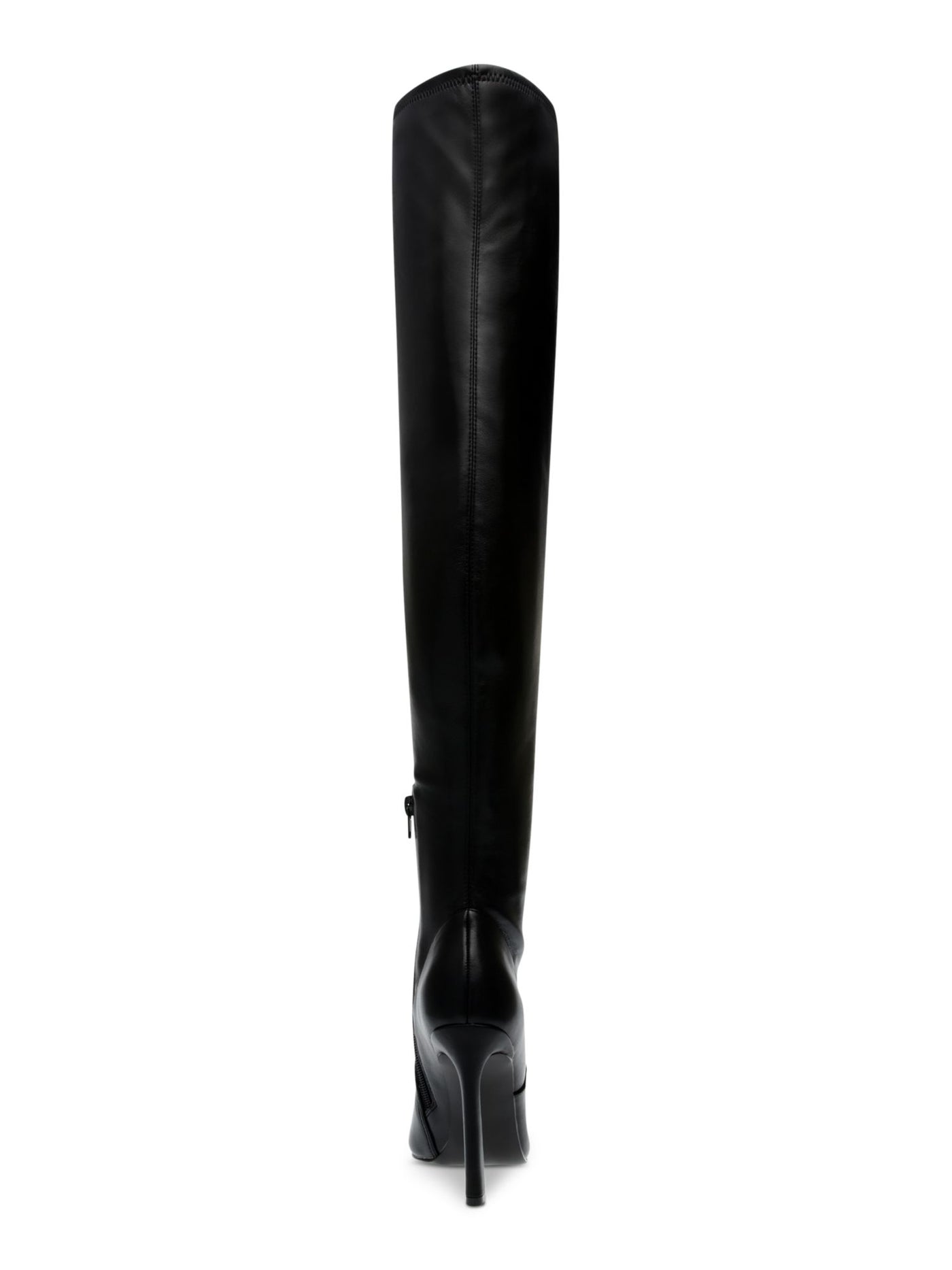 STEVE MADDEN Womens Black Padded Stretch Laddy Pointed Toe Flare Zip-Up Dress Boots 10 M
